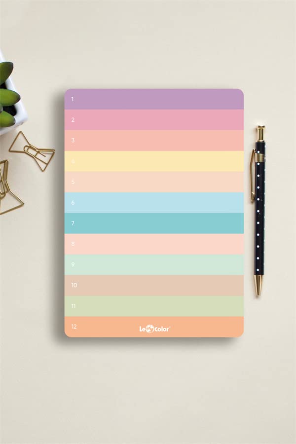 LE COLOR Numaralı Planlayıcı Blok Pastel