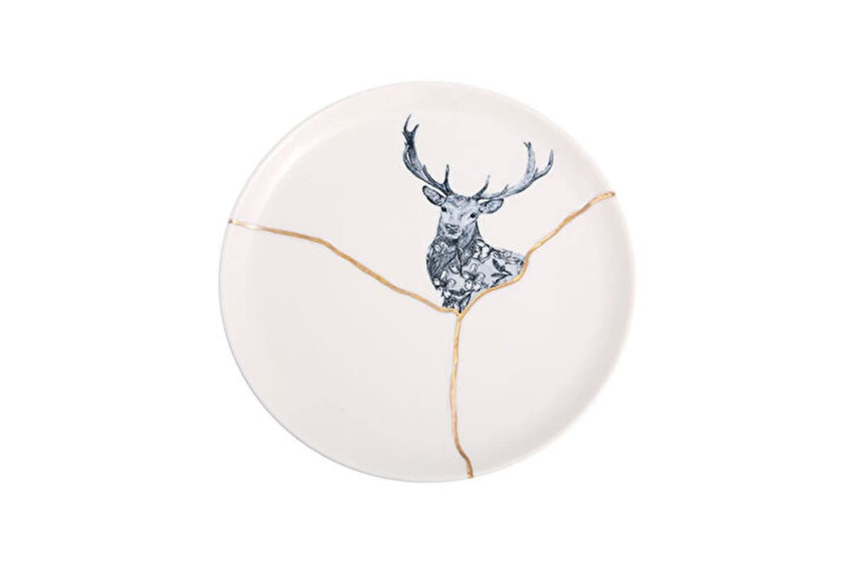Porland Spirits Geyik Düz Tabak 20 cm