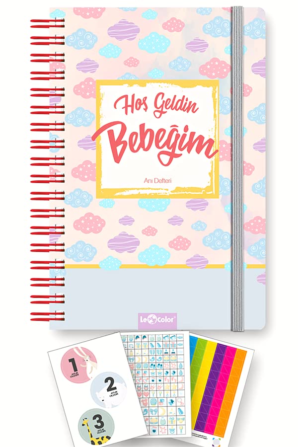 Le Color Bebek Anı ve Anne Hamile Albümü Pembe+ 241 Sticker