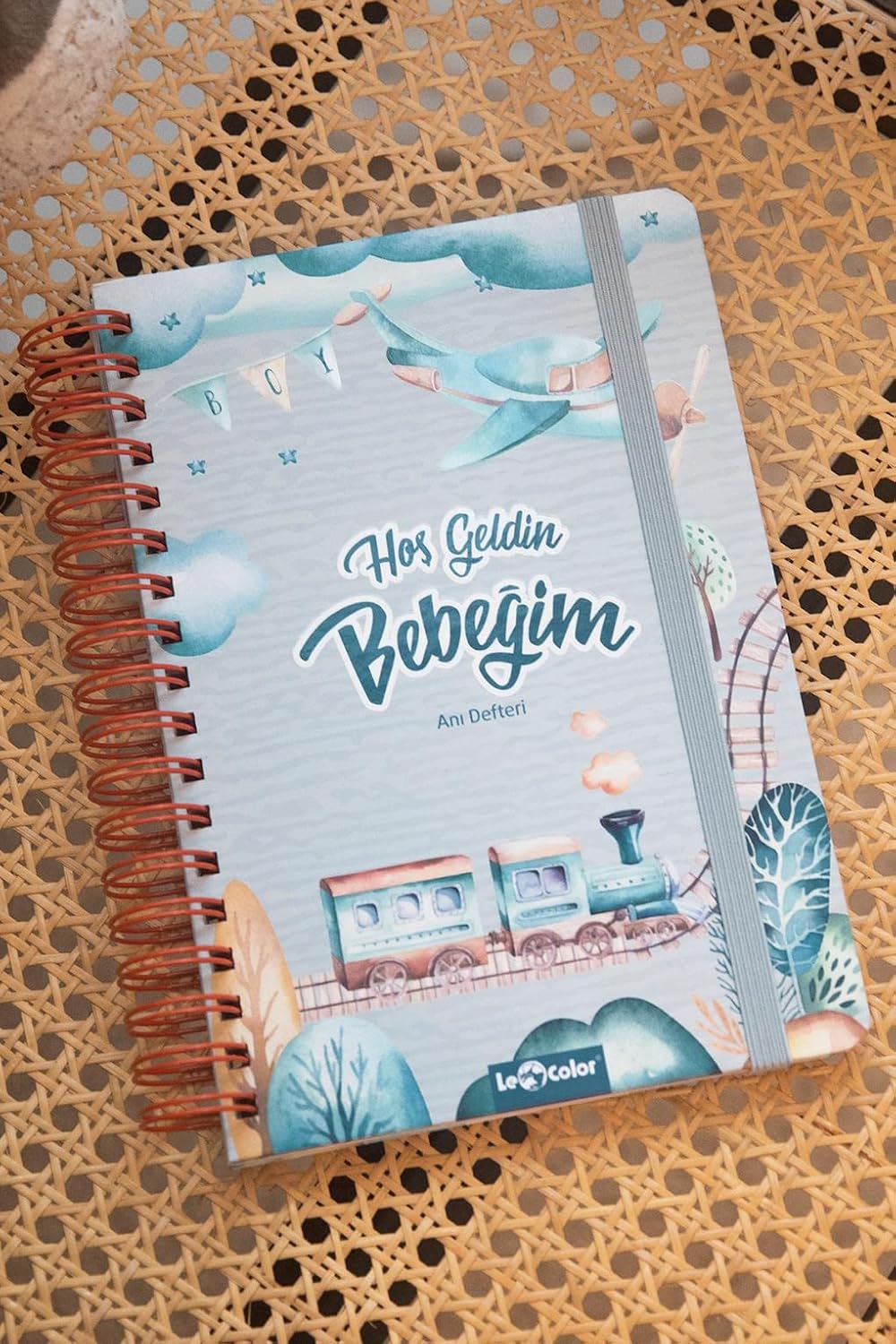 LE COLOR Bebek Anı Defteri ve Anne Hamile Albümü Erkek