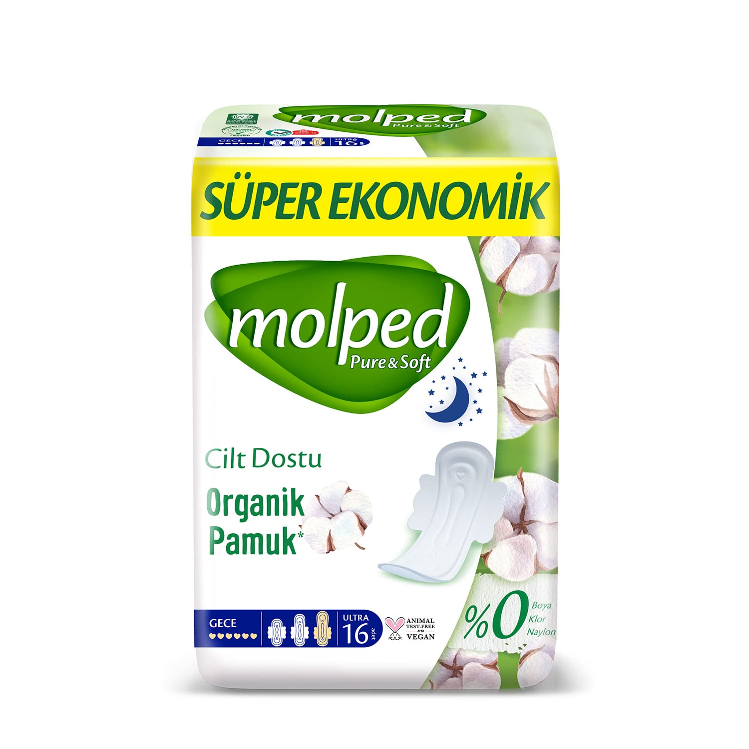 Molped Pure Soft Süper Ekonomi Gece 16 Lı