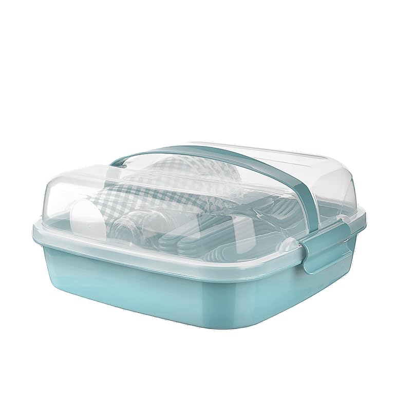 Titiz Plastik 6 Kişilik Lovely Piknik Seti (mavi)