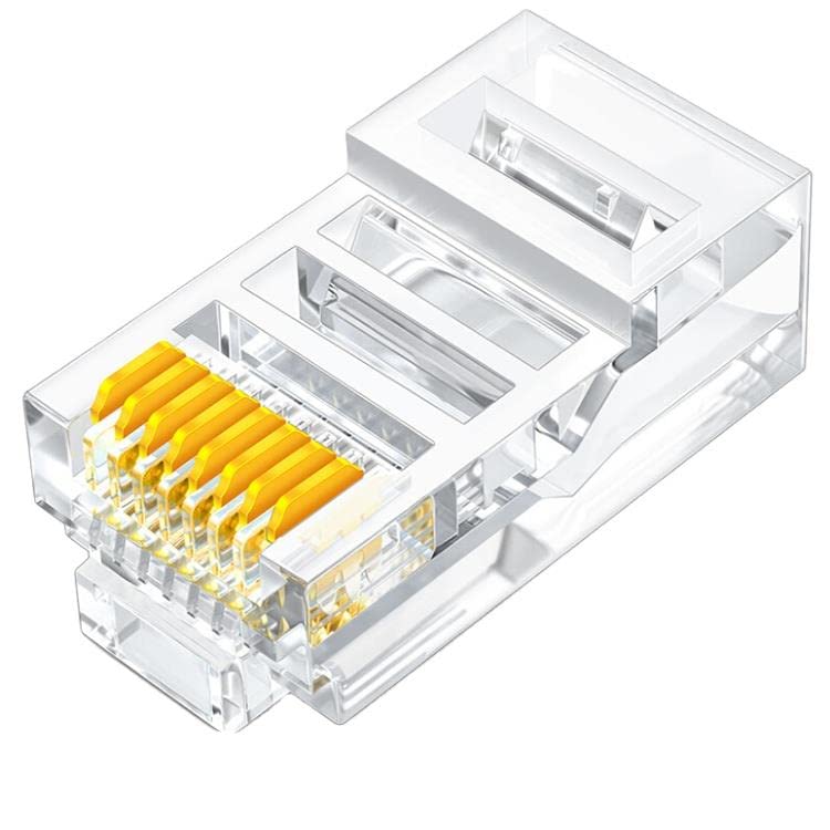 PrimeX Plus PX-CAT460 Cat6 Jak, RJ45 Konnektör, Cat6 100 lü Paket