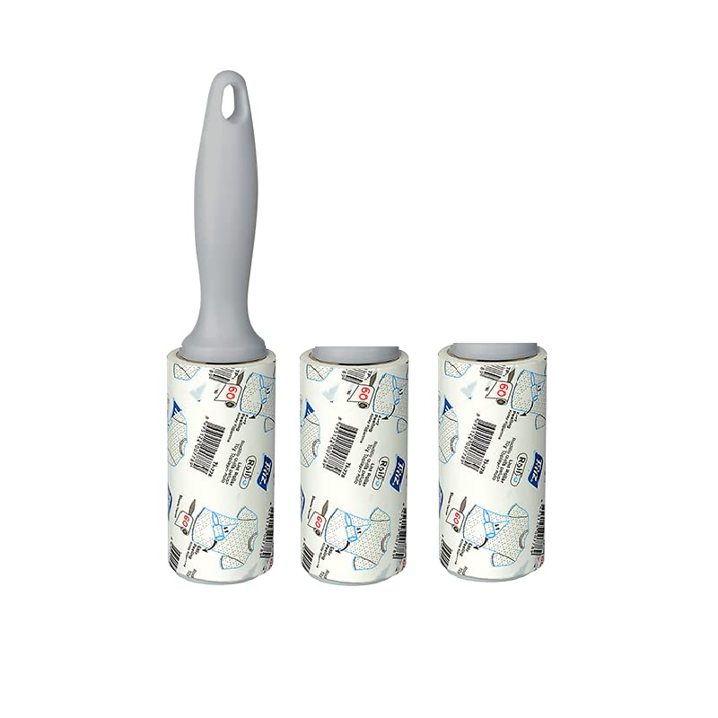 Titiz, Kedi Köpek Saç Kıl Tüy Toplayıcı Rulo, 1 Rulo 2 Yedek Her Biri 60 Yaprak