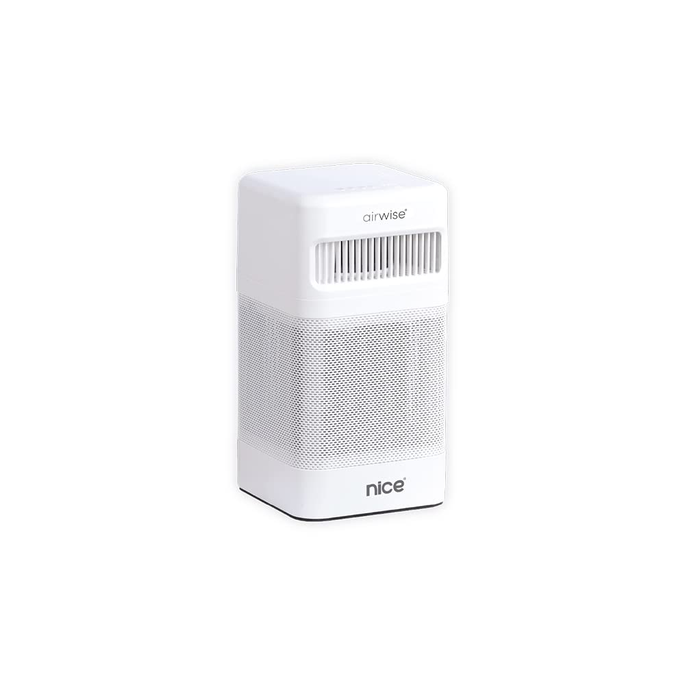 Nice Airwise Oda Hava Temizleyicisi, HEPA13 Filtrasyon, 24W, Beyaz