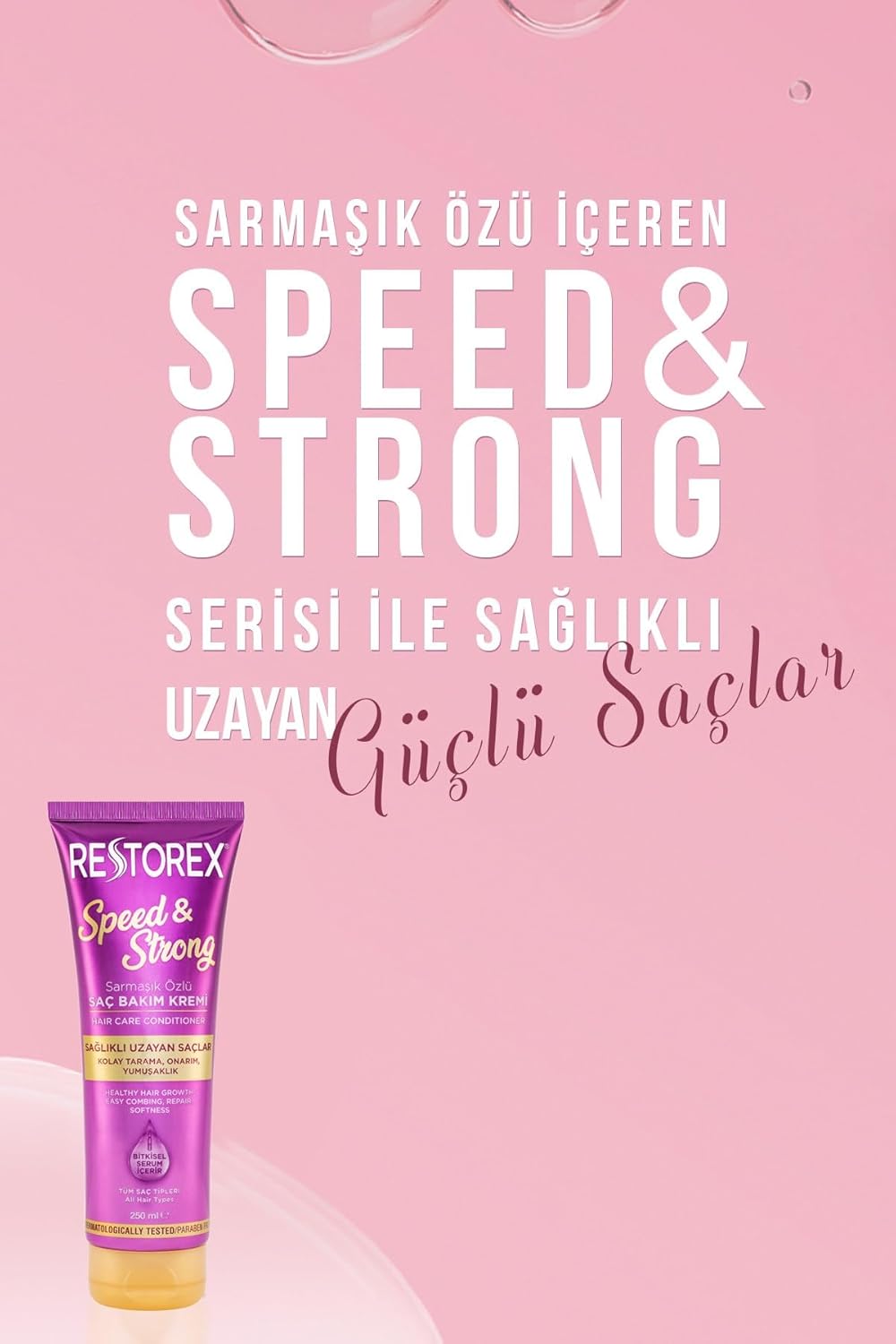 Restorex Sağlıklı Uzama Etkili Onarıcı Saç Bakım Kremi Sarmaşık Özlü 250 Ml