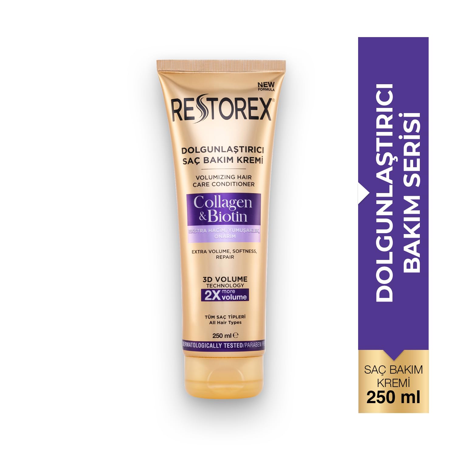 Restorex Dolgunlaştırıcı Saç Bakım Kremi Collagen & Biotin 250 Ml