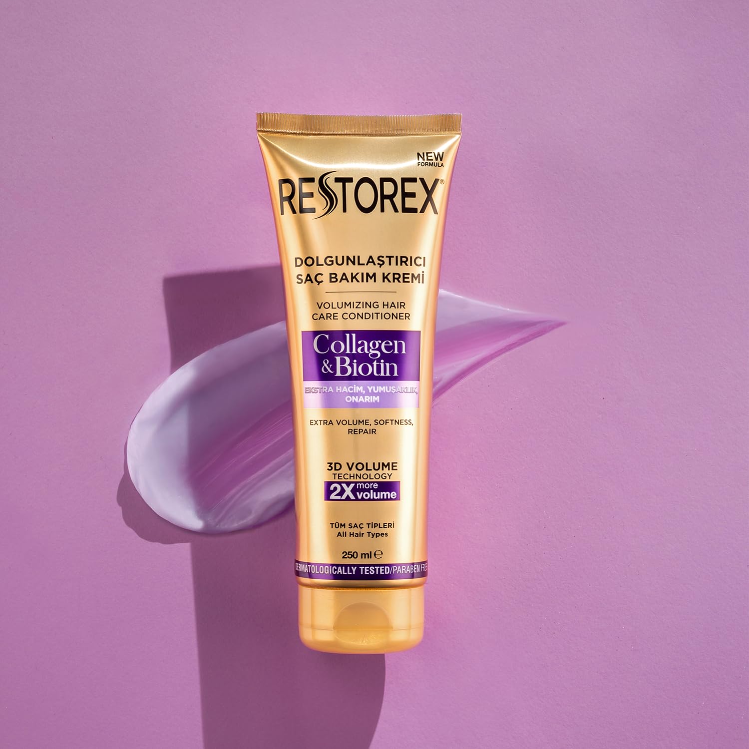 Restorex Dolgunlaştırıcı Saç Bakım Kremi Collagen & Biotin 250 Ml
