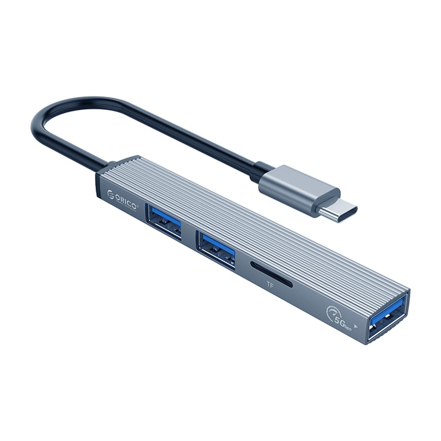 ORICO Type-C to 3 Portlu USB 3.0 Çoklayıcı TF Micro SD Kart Okuyucu Hub