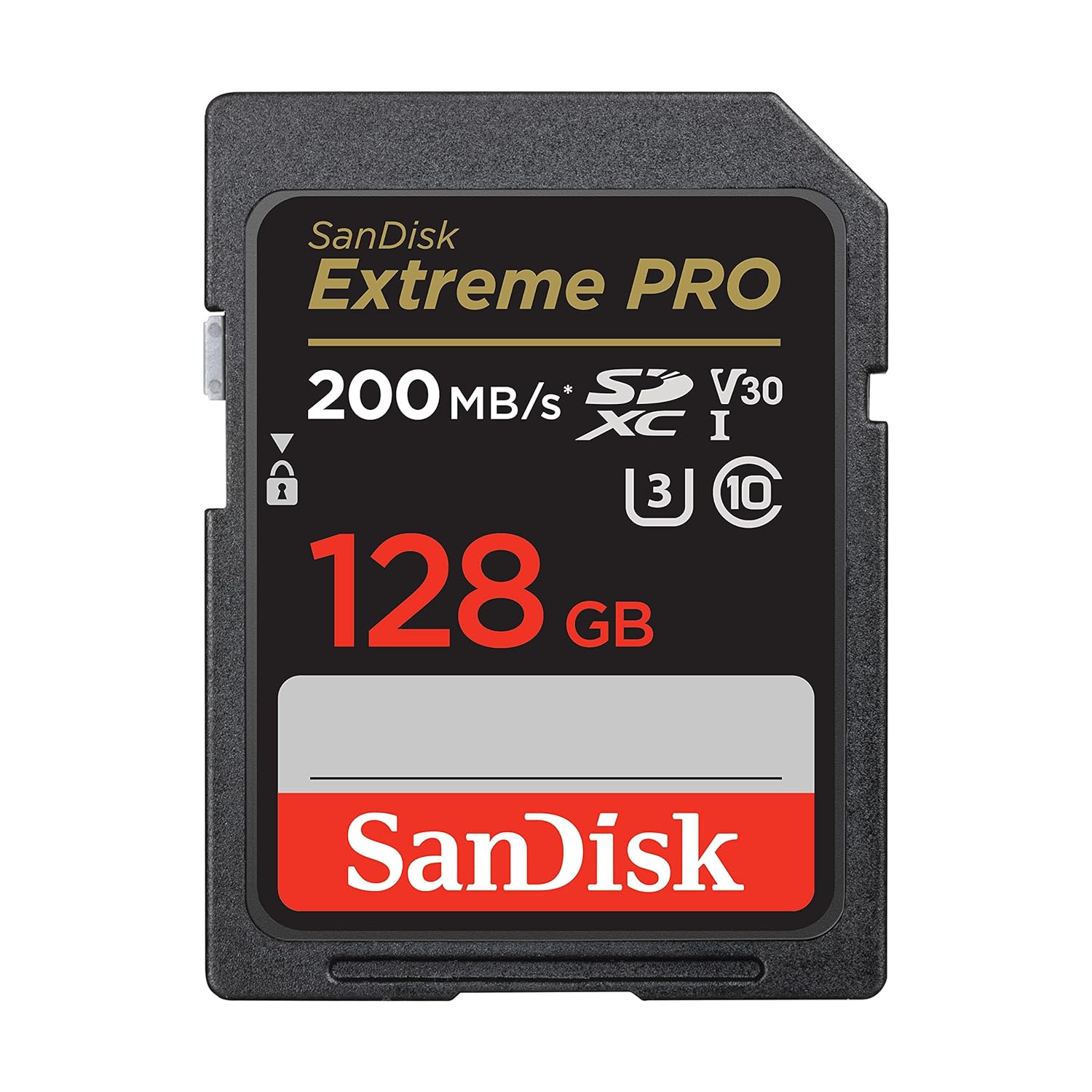 SanDisk Extreme PRO SDXC UHS-I Hafıza Kartı, 128 GB, 200 MB/sn Aktarım Hızı, U3: UHS Speed Sınıf, V30: Speed Sınıf, 4K UHD Videolar, QuickFlow Teknolojisi, Isıya Dayanıklı