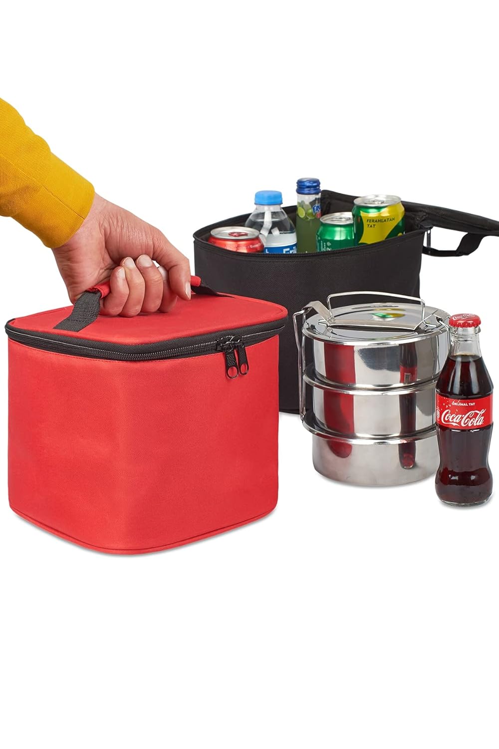 8 Litre Termos Çanta Yemek Taşıma Çantası Termo Termal Sıcak ve Soğuk Tutan Piknik Buzluk Çantalar Termal Beslenme Piknik Çantası