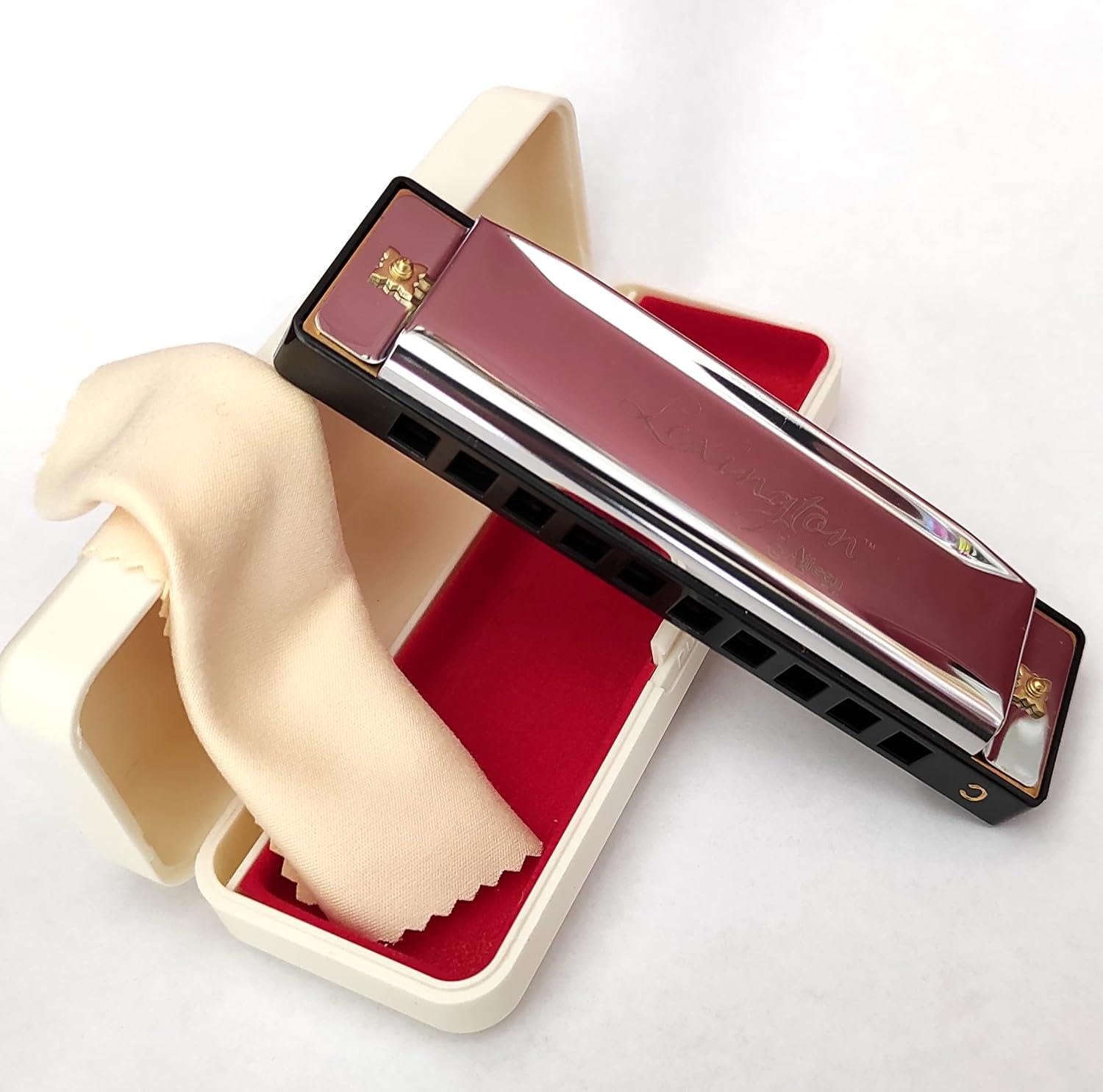 LongMoon LMHM0310 Mızıka 10 Delik Do Majör - Harmonica Major Key of C Blues Harmonica 10 Holes 20 Tones Standard Harmonica