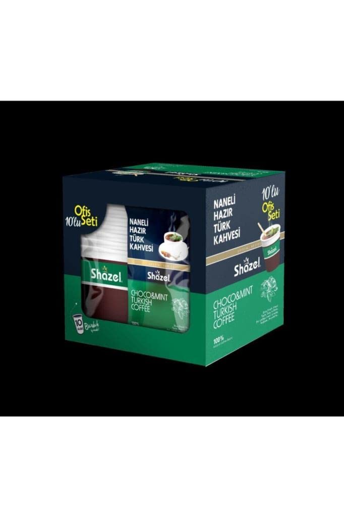 Shazel Naneli Hazır Türk Kahvesi - Ofis Seti 10'lu Kutu