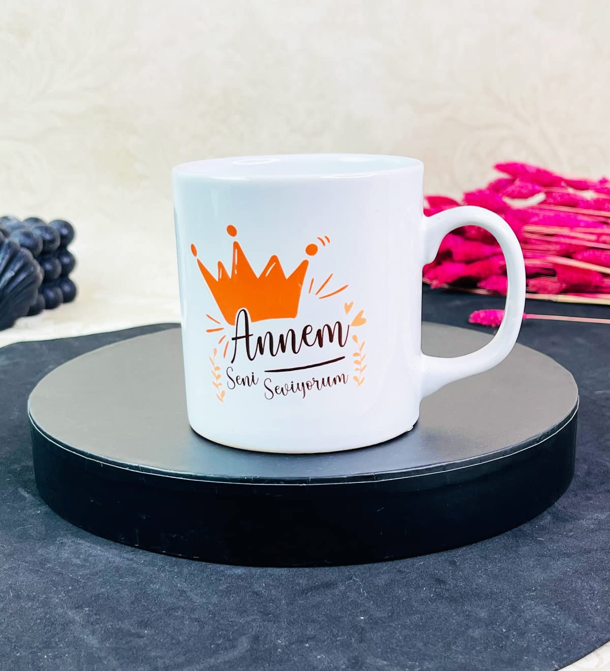 giftmoda Annem Seni Seviyorum Tasarımlı Kupa Bardak