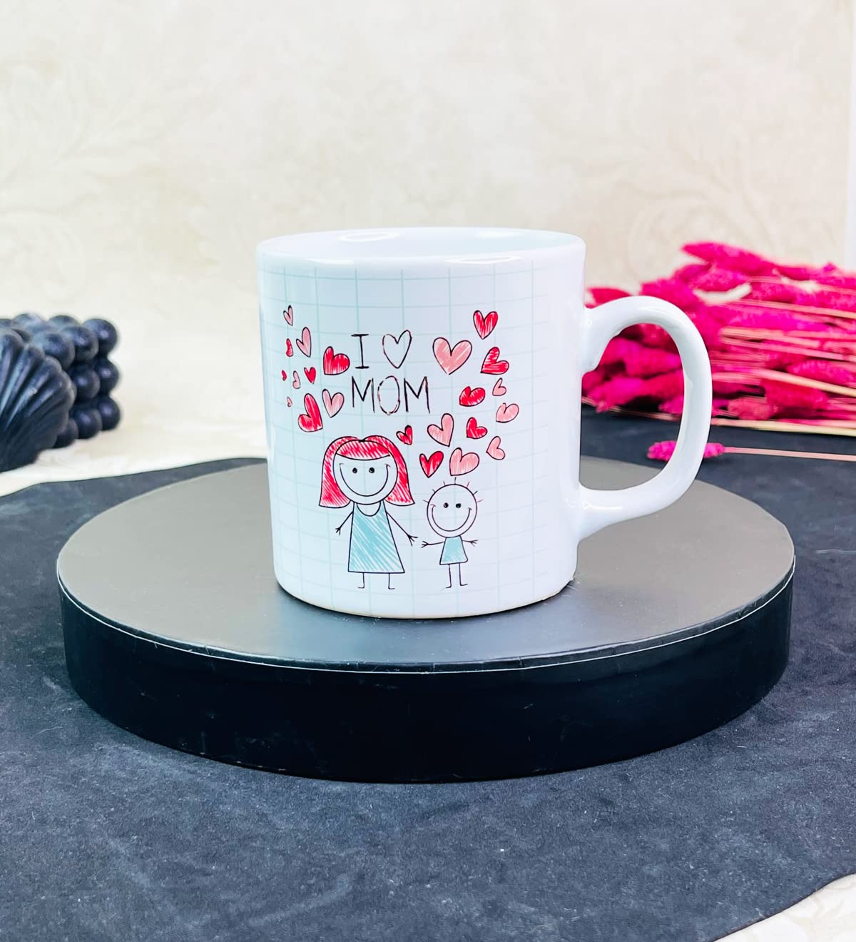 giftmoda Çizgi Anne Çocuk Tasarımlı Kupa Bardak (Çizgi Anne Erkek Çocuk Tasarımlı Kupa Bardak)