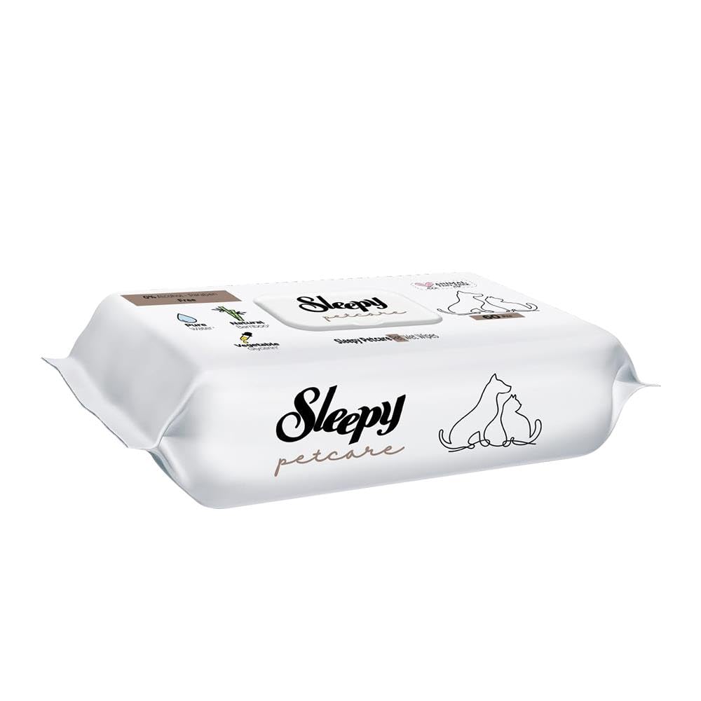 Sleepy Petcare Evcil Hayvan Islak Havlusu 60 Yaprak