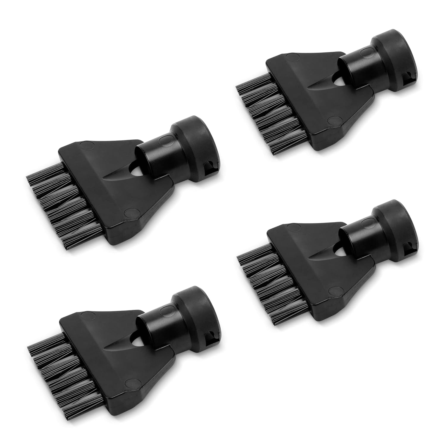 Kärcher Orijinal derz fırçası seti, 4 fırçalı, tüm Kärcher SC EasyFix ve Deluxe buharlı temizleyiciler için, siyah