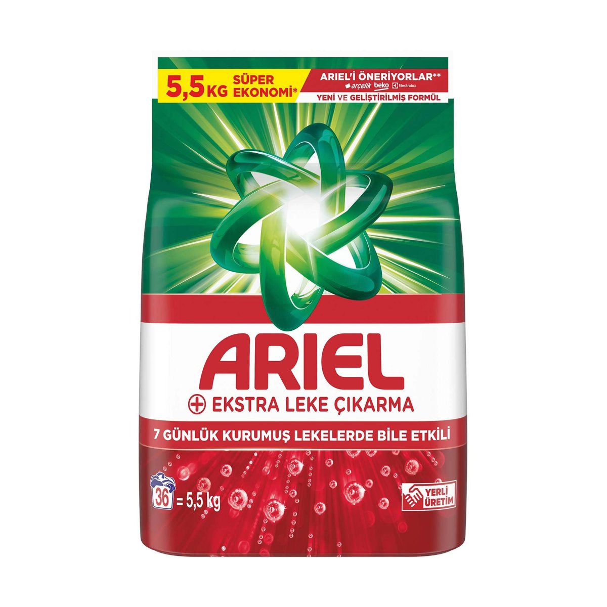 Ariel Ekstra Leke Çıkarma Toz Çamaşır Deterjanı 5.5 Kg 36 Yıkama