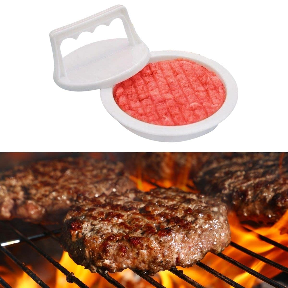 BUFFER® Hamburger Ve Köfte Şekillendirici Köfte Kalıbı Pratik Burger Pres Aparatı