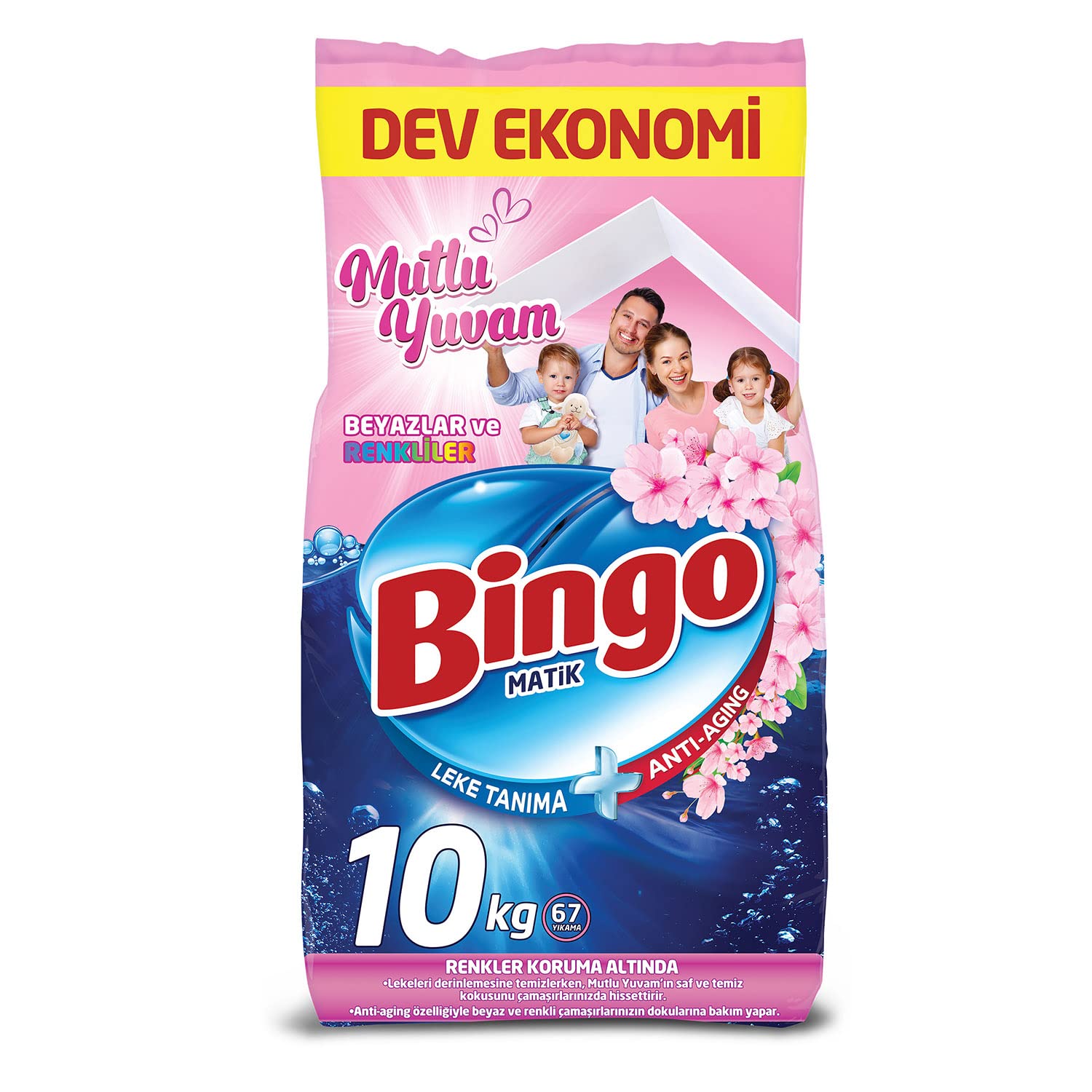 Bingo Toz Çamaşır Deterjan Makine Mutlu Yuvam 10000 g
