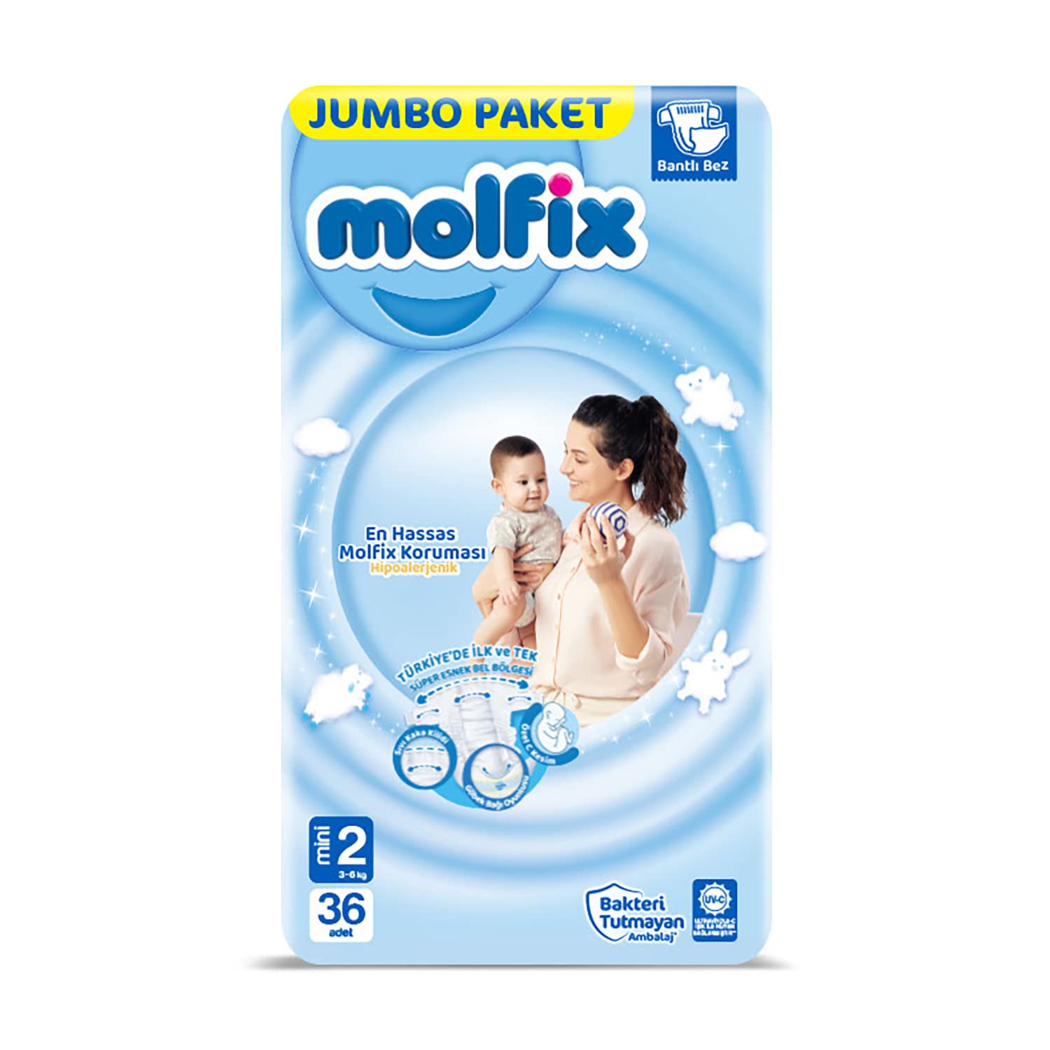 Molfix Jumbo Paket Mini 2 Beden Bebek Bezi (1 x 36 Adet)