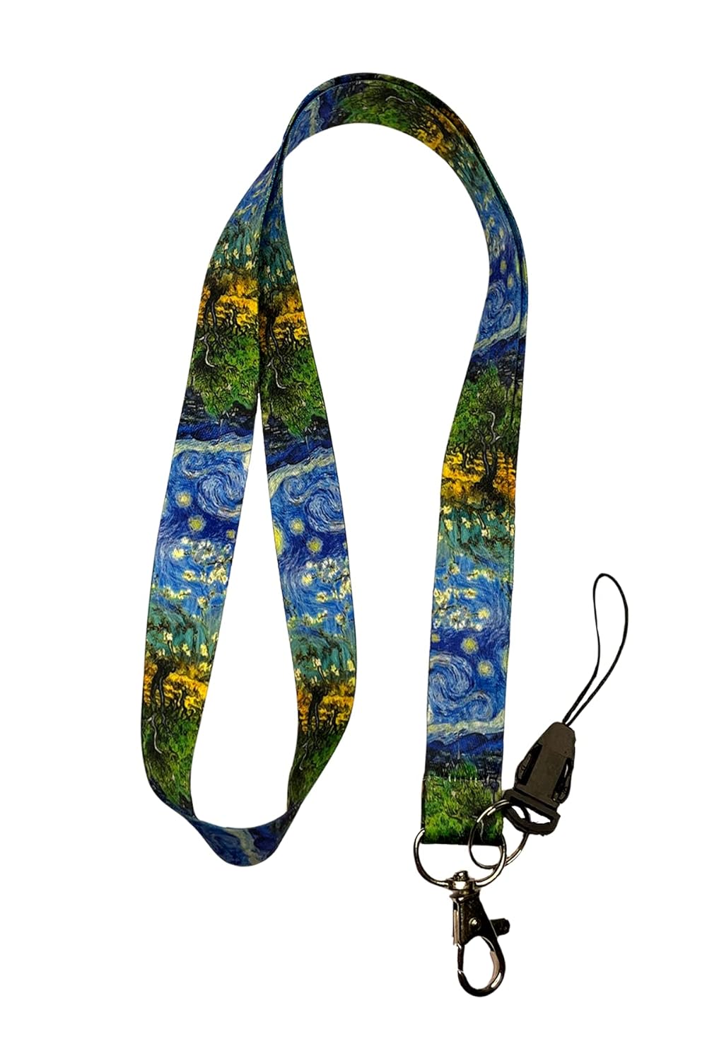 Van Gogh Yıldızlı Badem Ağacı Boyun ipi Telefon Askısı