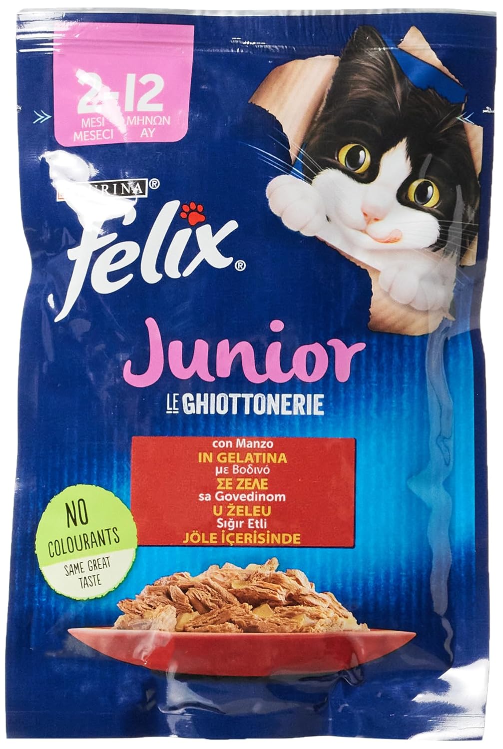 Felix Yavru Sığır Etli Kedi Yaş Mama (26 x 85 gr)