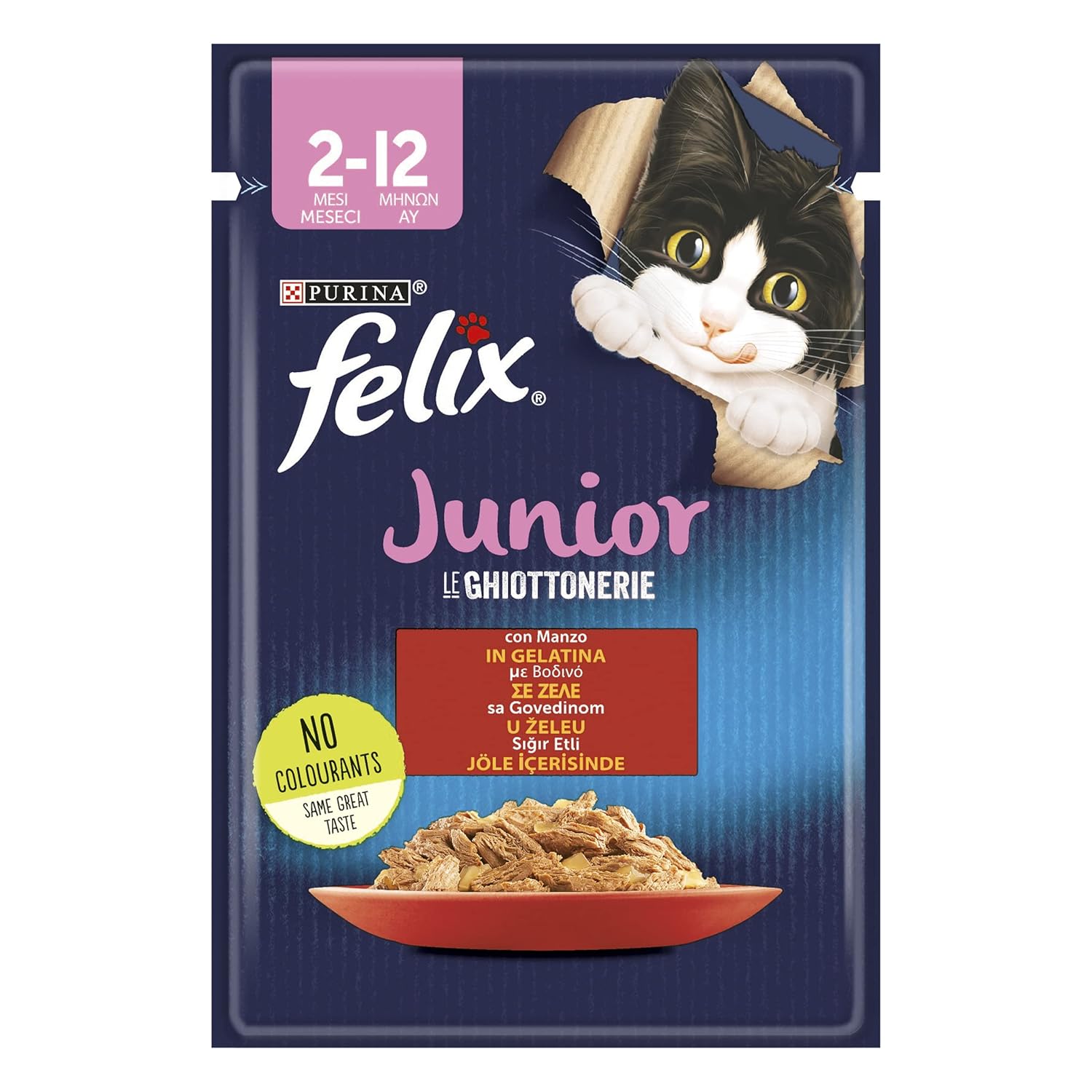 Felix Yaş Kedi Maması, Sığır Etli, Yavru Kedi, 85 g