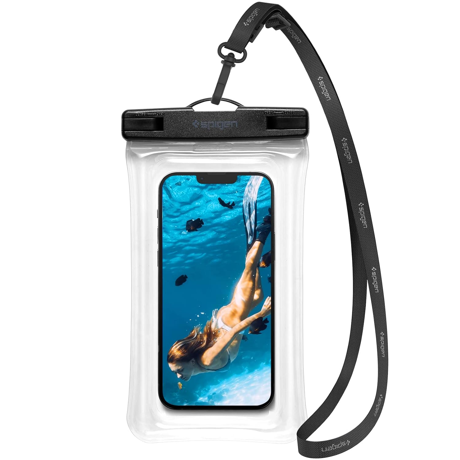 Spigen Aqua Shield Floating WaterProof iPX8 Sertifikalı Su Geçirmez Yüzer Kılıf A610 Crystal Clear - AMP04530