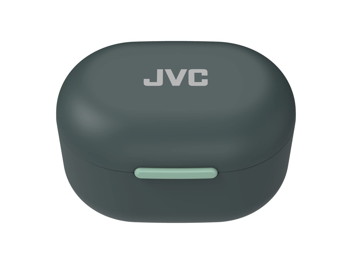 JVC HA-Z330T-G kompakt gerçek kablosuz kulaklık, aktif gürültü önleme, düşük ağırlık, şık tasarım, BT 5.2, su geçirmez (IPX4), 21 saat çalma süresi, oyunlar için düşük gecikme modu, (yeşil)