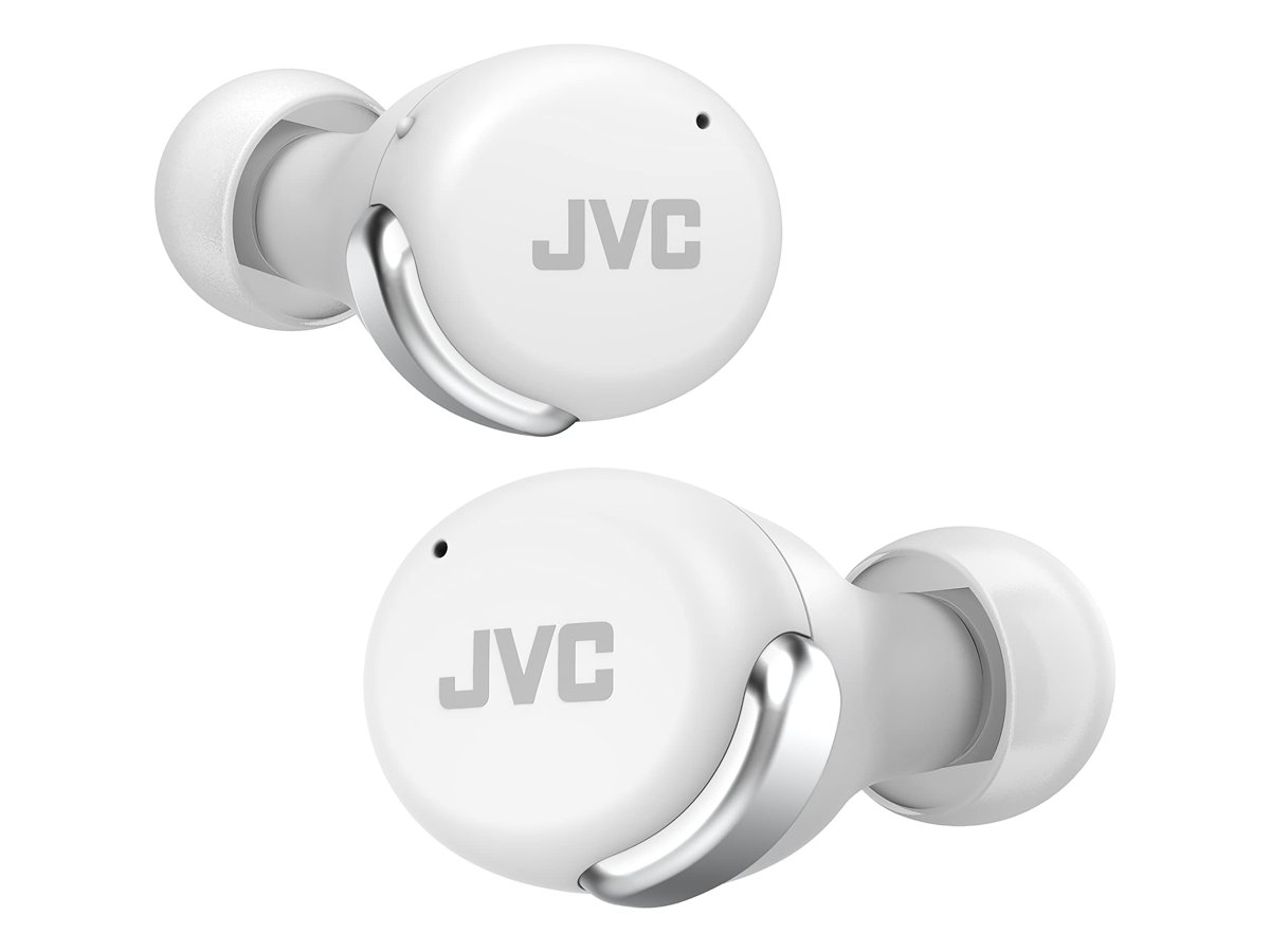JVC HA-Z330T-W - Kompakt Gerçek Kablosuz Kulaklık, Aktif Gürültü Önleme, Düşük Ağırlık, Şık Tasarım, BT 5.2, (IPX4), 21 Saat Çalma Süresi, Oyunlar için Düşük Gecikme Modu, (Beyaz), Kulak İçi