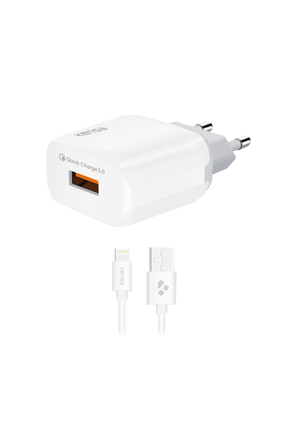 VGOSITE Lightning Usb Girişli 3.0 Hızlı Şarj Aleti, Yüksek Hızda Şarj Eder. Güvenli Şarj için Akım Korumalı, Telefonunuzu Tanır ve Maksimum Hızda Şarj Eder. Lightning Girişli Cihazlar İçin Uyumlu