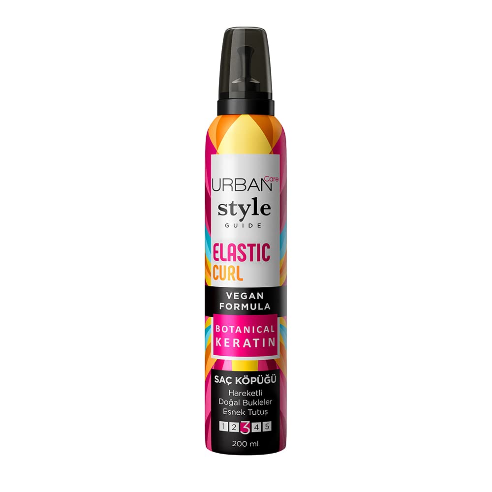 URBAN Care Style Guide Elastic Curl Doğal Görünüm Sağlayan Saç Köpüğü- Esnek Tutuş 200 ml- Vegan