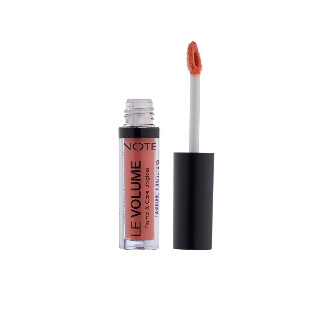 Note Le Volume Plump & Care Lipgloss 01 Happy Morning Dudak Parlatıcısı, Pembe