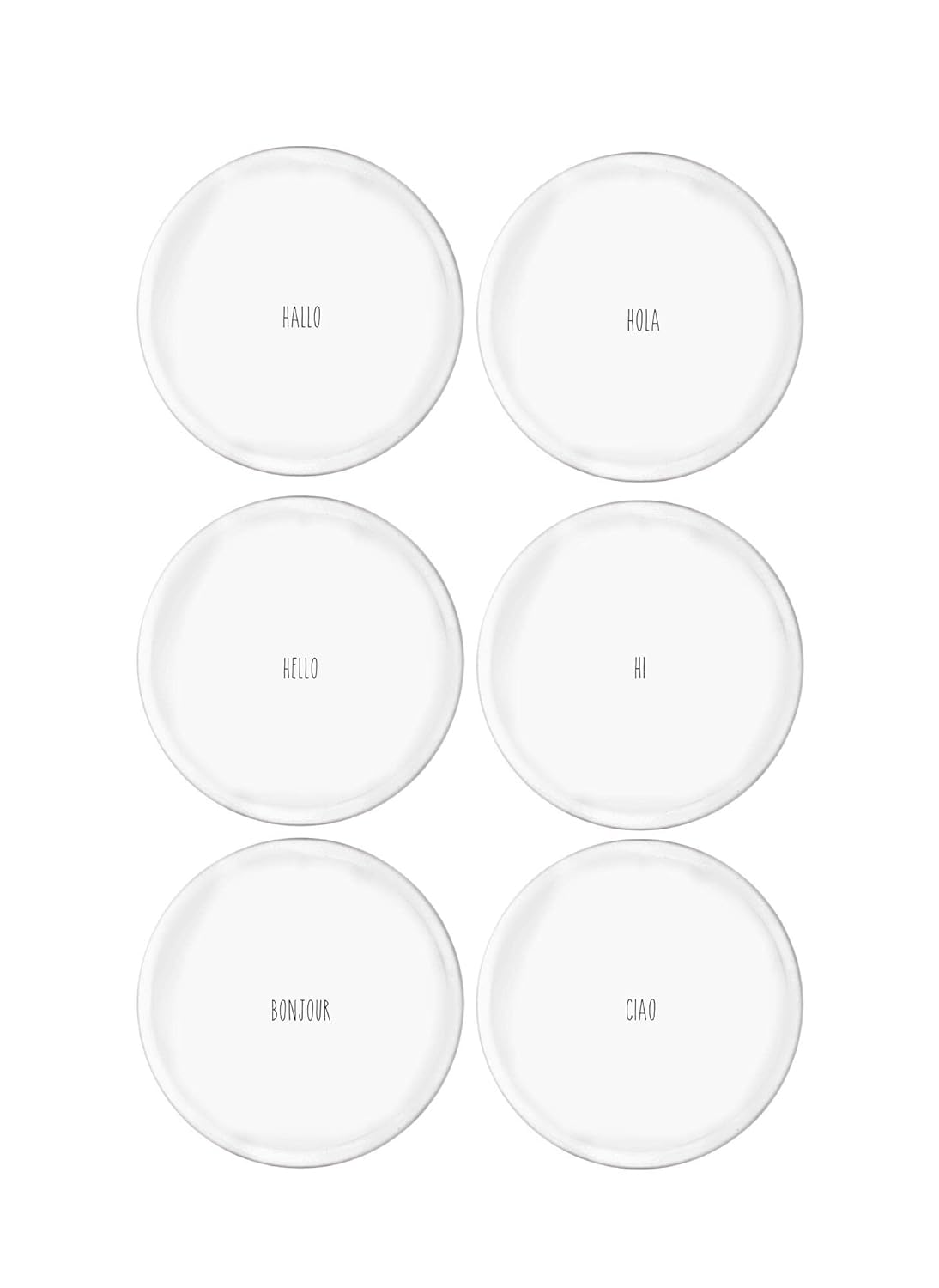 The Mia Summertime Servis Tabağı 6 Lı Set - 26 cm