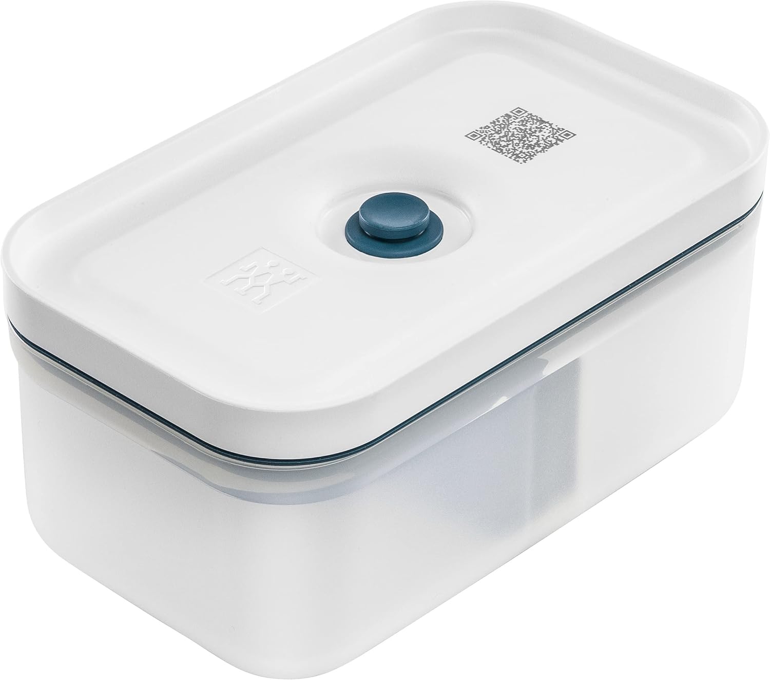 Zwilling Fresh & Save Vakumlu Yemek Taşıma Kabı, M, Plastik, Yari Şeffaf-Akdeniz Mavisi