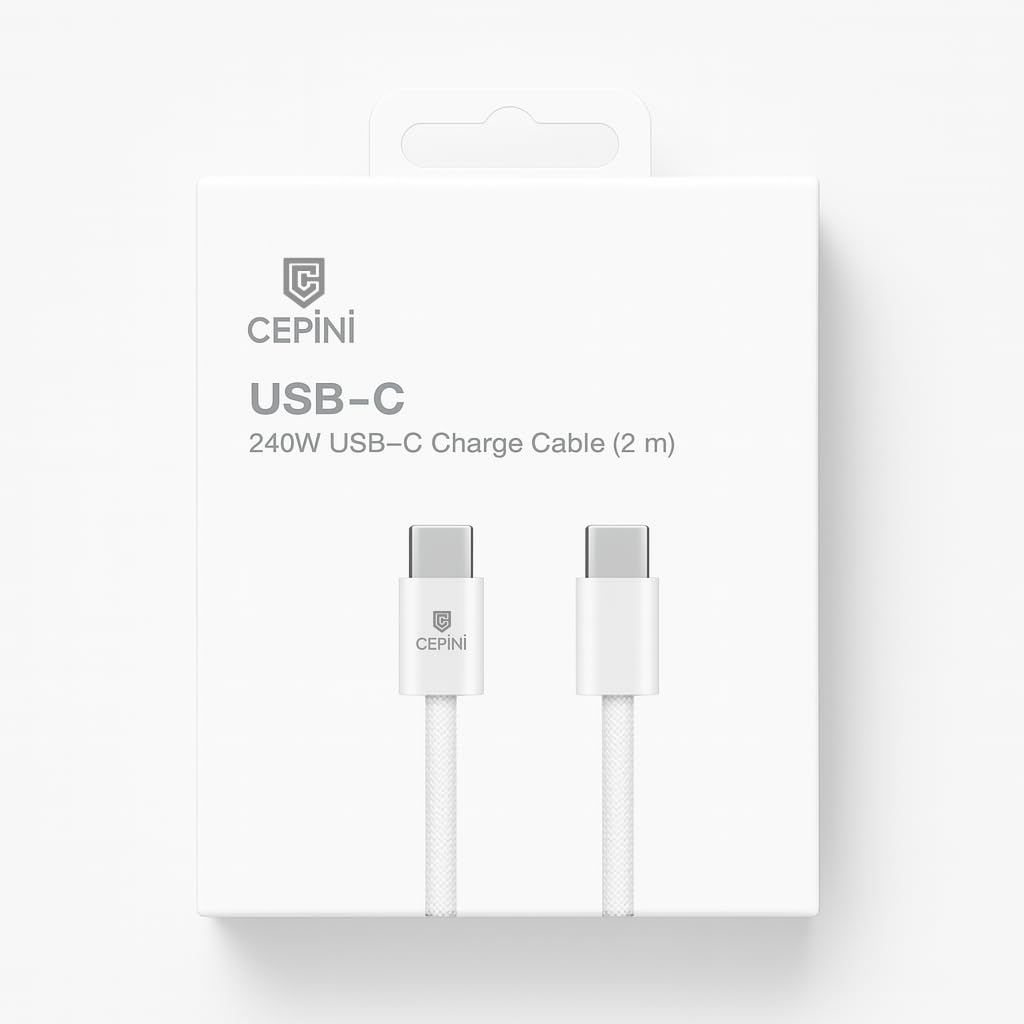 CEPİNİ 240 W USB-C Hızlı Şarj Kablosu Premium Uzun (2m) ​​​​​​​