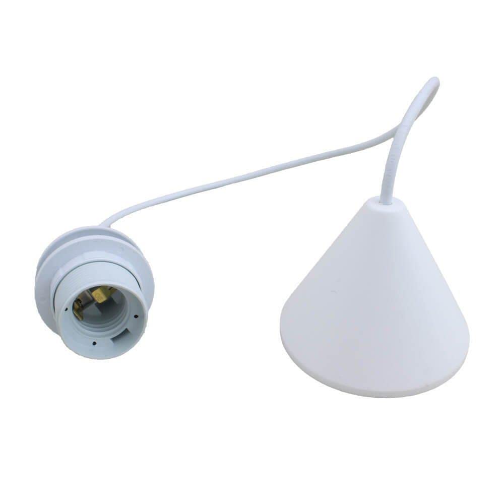 Şahnet Dekoratif Kablolu Sarkıt Duy Beyaz