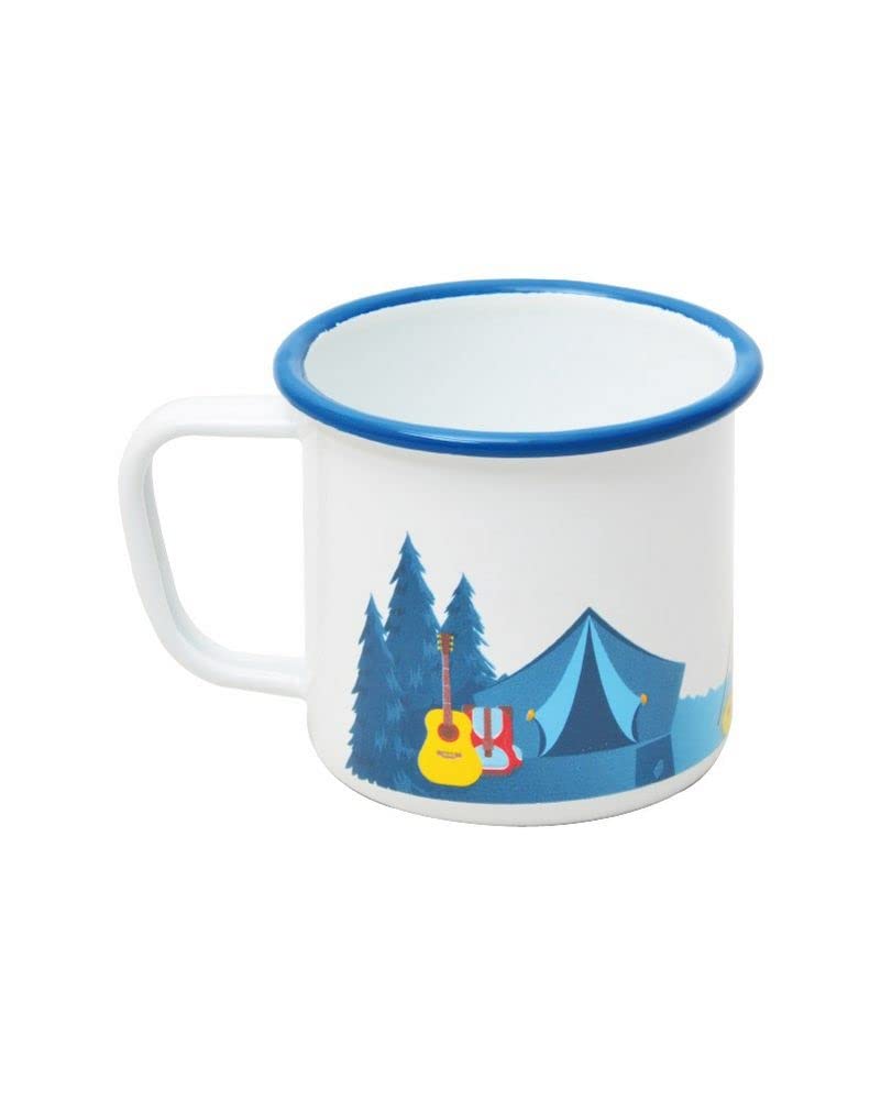 Emaye Kupa Beyaz Kamp, Dayanıklı Kamp Ekipmanları, Kamp Aksesuarları, Açık Hava Sporları, Doğa Sporları, Yürüyüş, Sırt Çantasıyla Seyahat