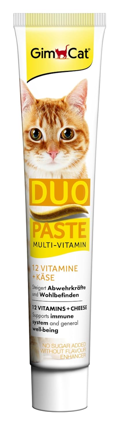 Gimcat Multi-Vitamin Duo Paste Peynir 12 Vitamin Kedi Macunu 50 G