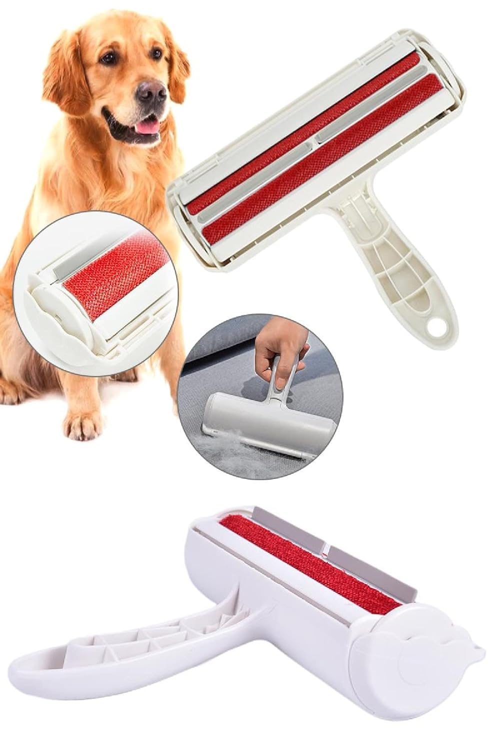 Biterse Kedi Köpek Tüy Toplayıcı Hazneli 2 Yönlü Kazak Kıyafet Elbise Halı Yatak Kıl Toz Tüy Toplayıcı