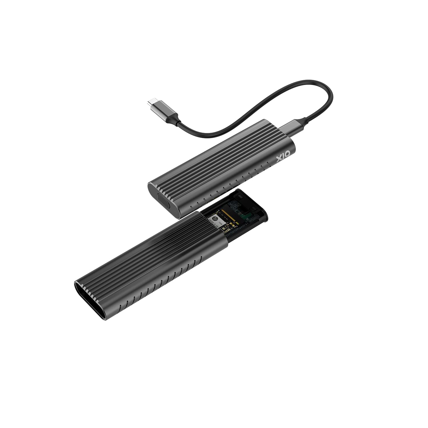 Bix BX05HD Aluminyum Kasa Type-C 3.1 Gen2 to PCIe NVMe M.2 SSD Disk Kutusu 2230 /2242 / 2260 / 2280 SSD'ler ile Uyumlu