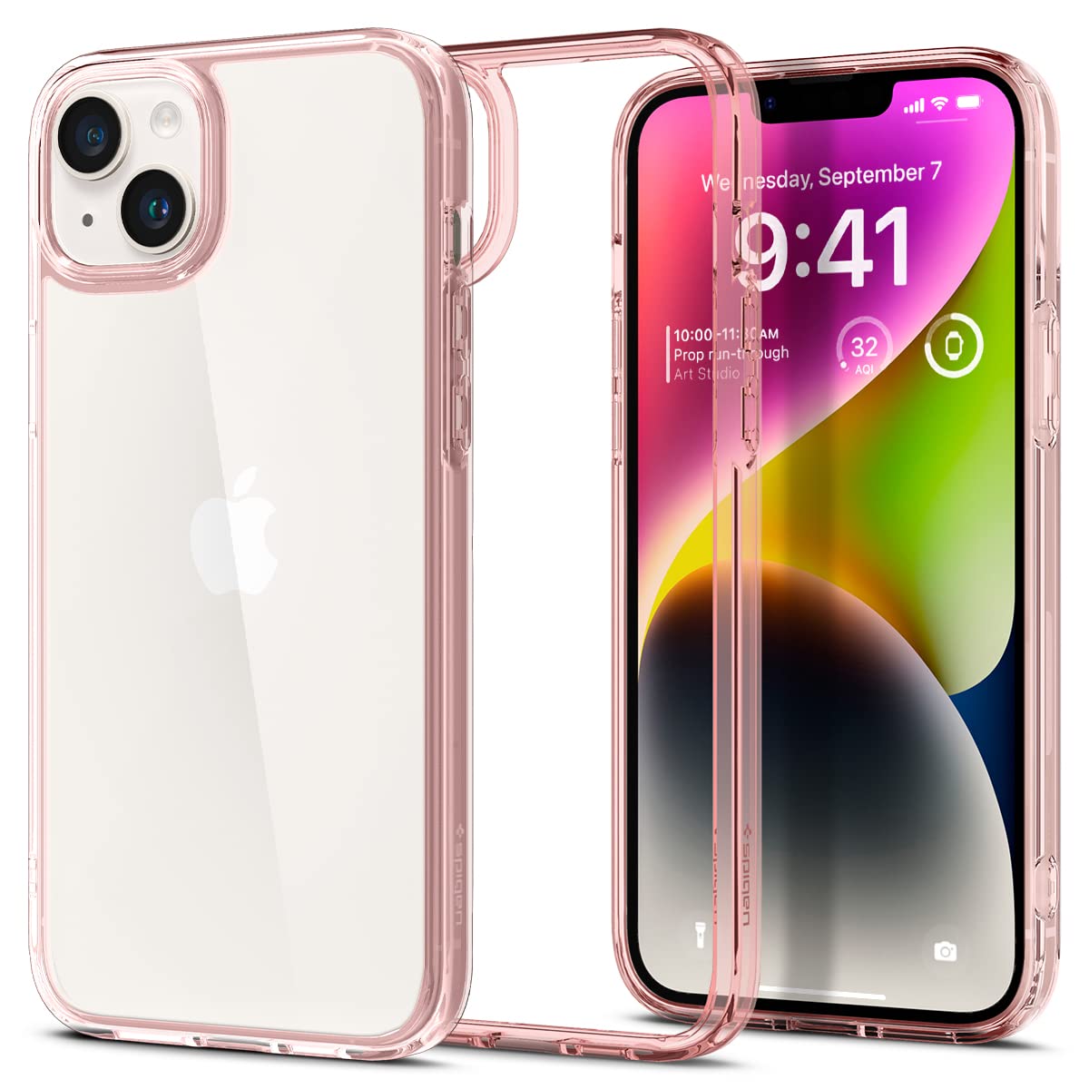 Spigen iPhone 14 Plus ile uyumlu Kılıf Ultra Hybrid Rose Crystal - ACS04897