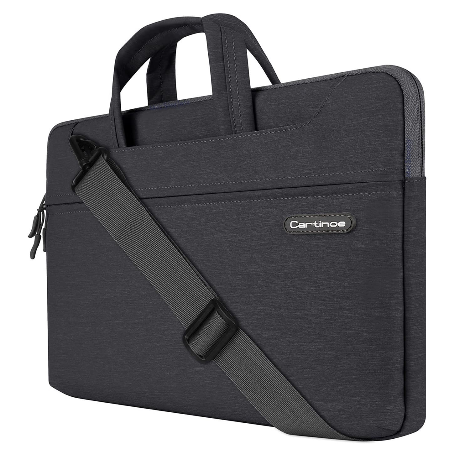 Cartinoe 13” Laptop Çantası – Suya Dirençli, Neopren & Polyester Koruma, Darbe Emici Astarlı Evrak/Sarj Bölmeli, Taşıma Saplı & Omuz Askılı