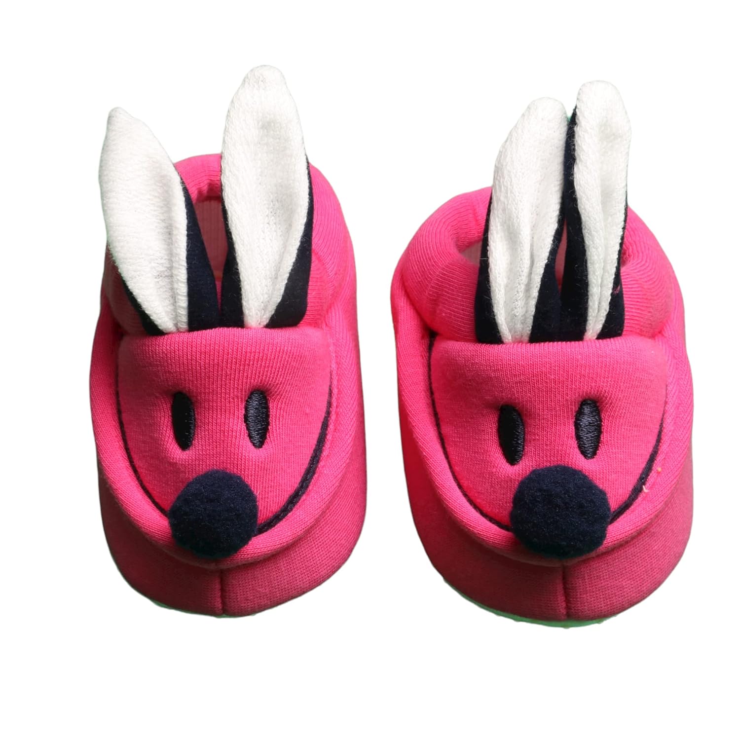 Unisex Bebek Tavşanlı Kaymaz Ev Ayakkabısı