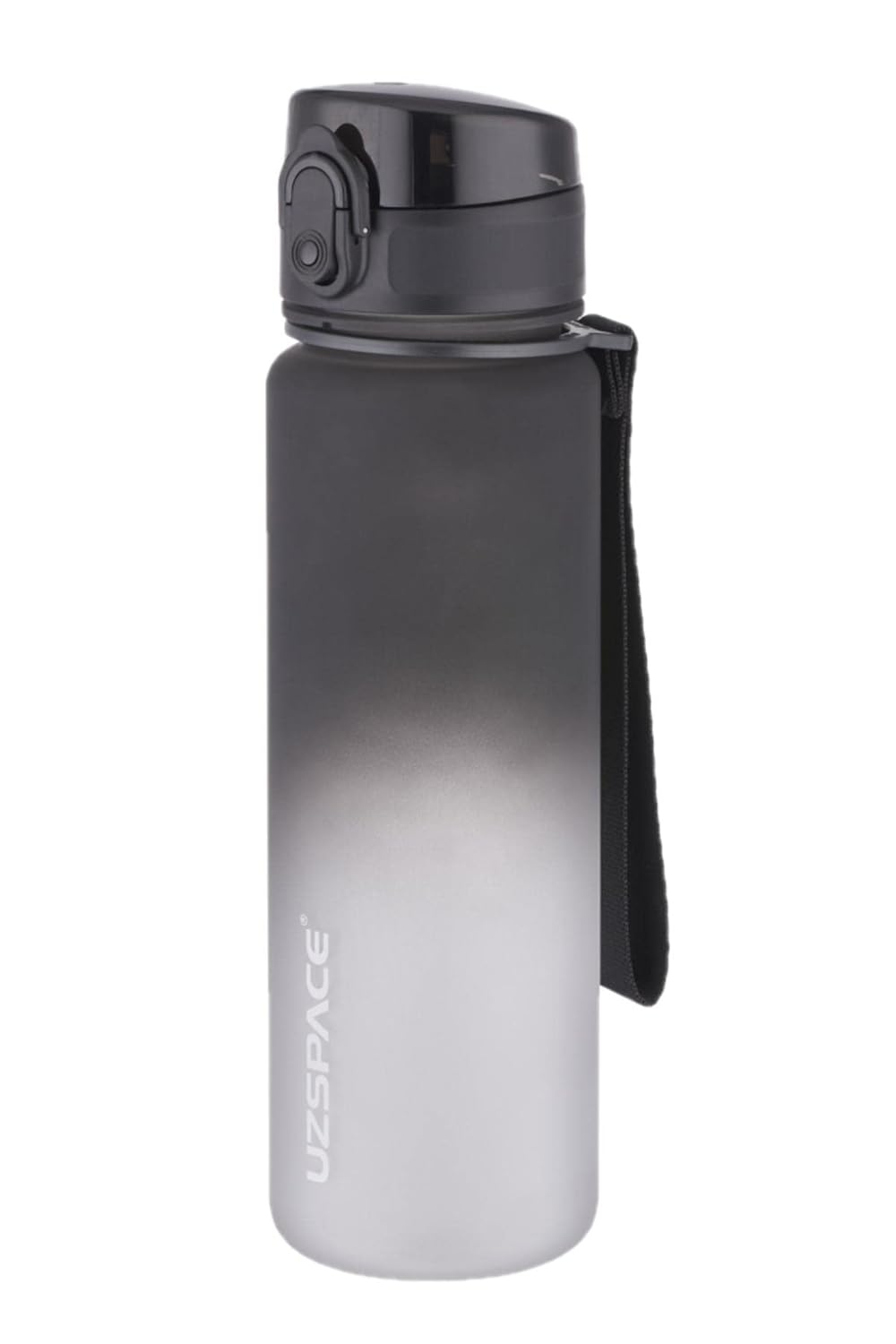 Uzspace FiftyFifty 500ml Çift Renk Softtouch FF Collection Tritan Su Matarası Siyah-Beyaz