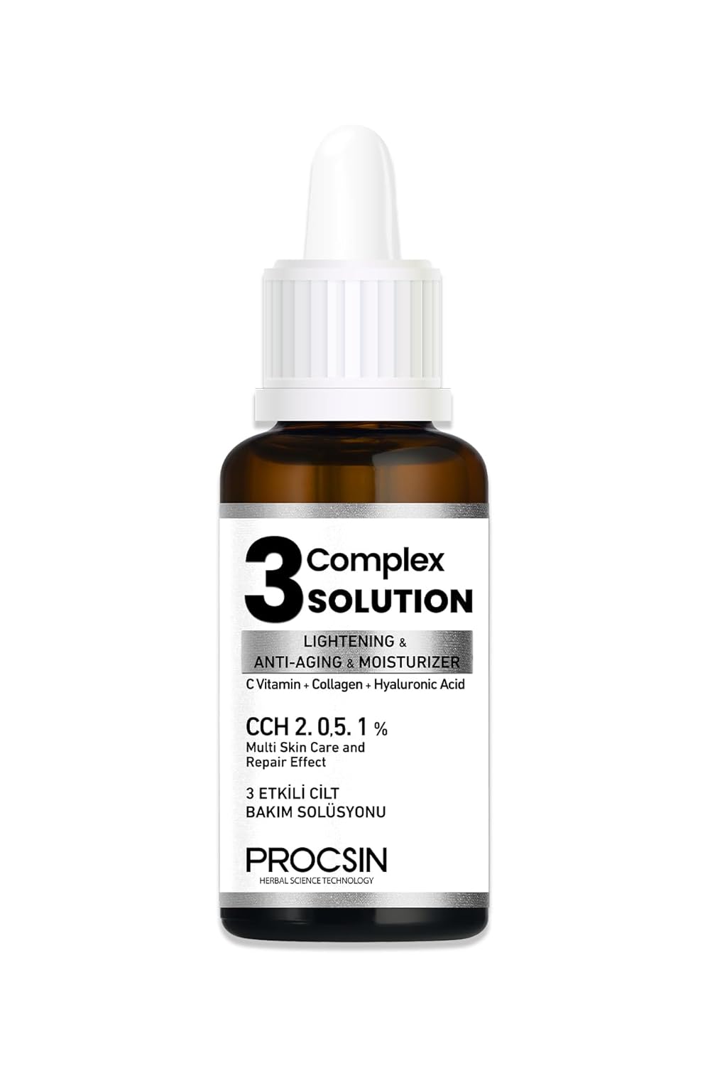 PROCSIN 3 Complex Solution Serum, Cilt Yenileyici & Leke Karşıtı, Gözenek Sıkılaştırıcı & Nemlendirici, Aydınlatıcı & Onarıcı Bakım, 20 ML