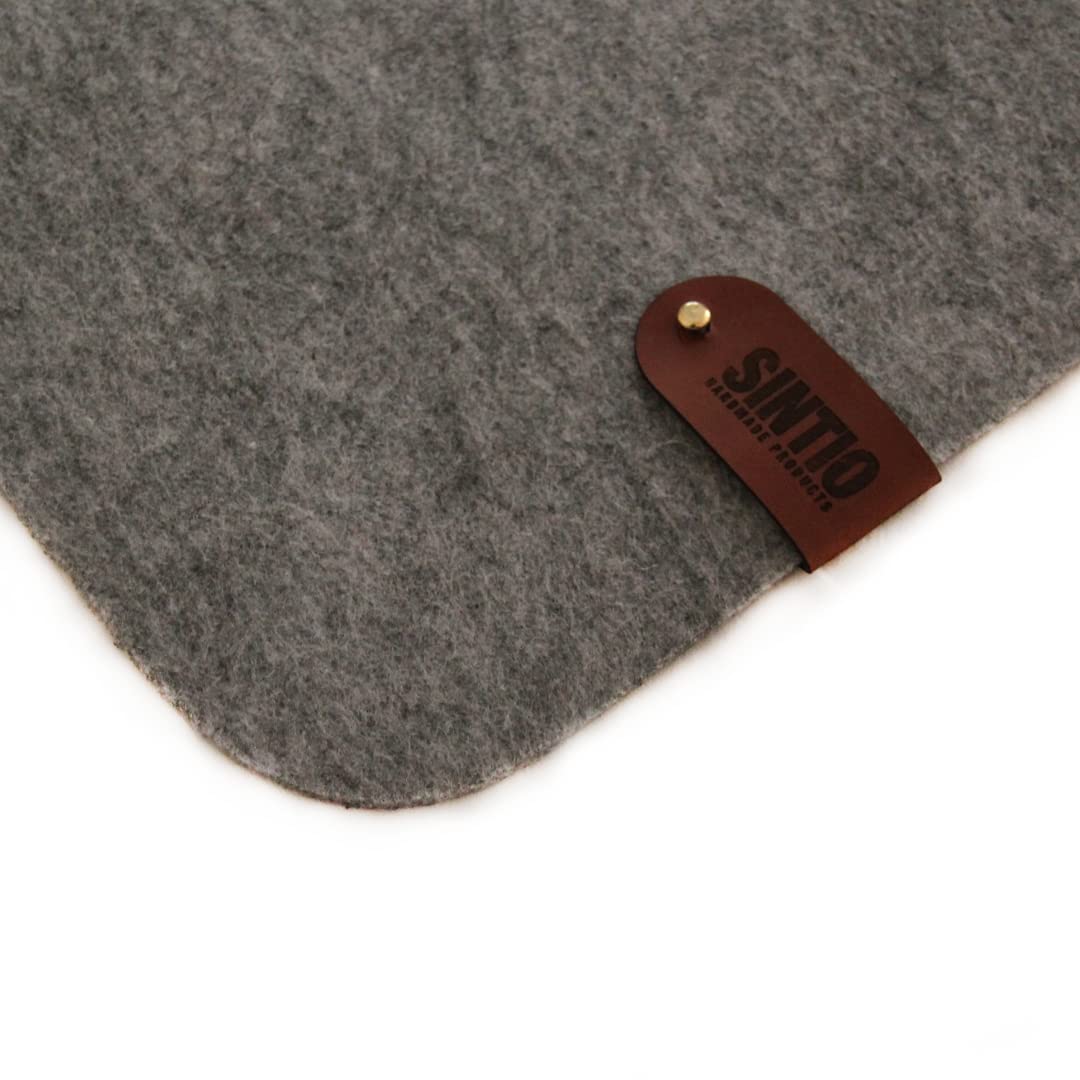 sıntıo KEÇE MOUSEPED (50X100CM) Oyuncu Gamer Mouse Pad, Büyük Boy Large Ofis Tipi Mouse Ped, Fare Altlığı, Düz Masa Koruyucu Klavye Altı Mousepad (Açık Gri)