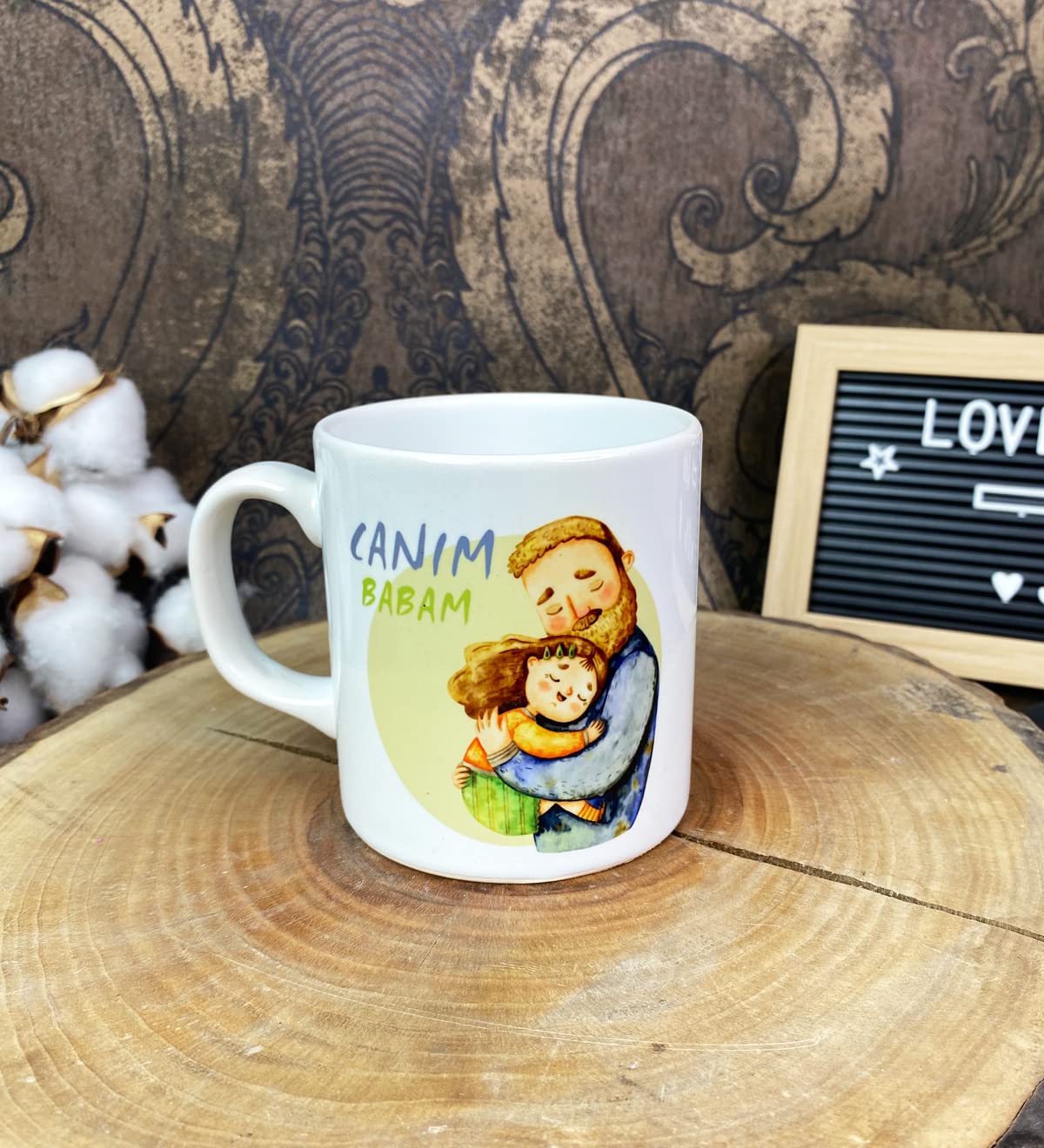 giftmoda Canım Babam Tasarımlı Kupa Bardak