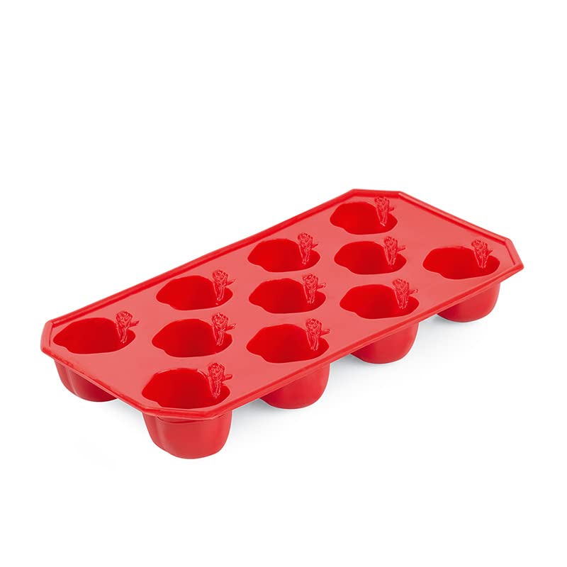 FETHİYE TOPTAN Elma Şekil Buz Kalıbı Pratik Buzluk 11 Bölmeli Asorti Renkler